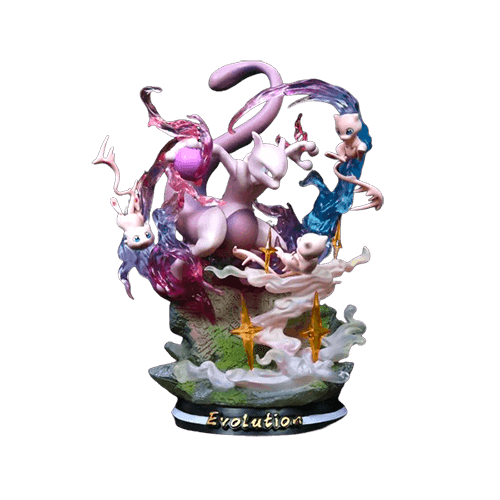 visuel Figurine Pokémon Mew et Mewtwo